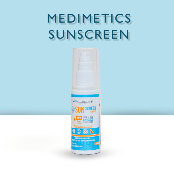 Medimetics Sunscreen for sun protection and glowing skin