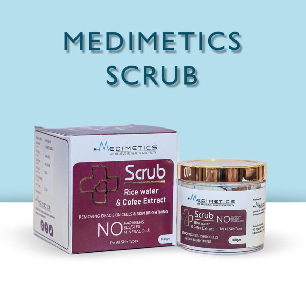 Medimetics Scrub with Rice Water and Coal Extract 100 ml